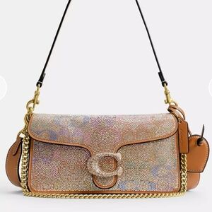 Coach Tabby 26 In Rainbow Crystal Signature